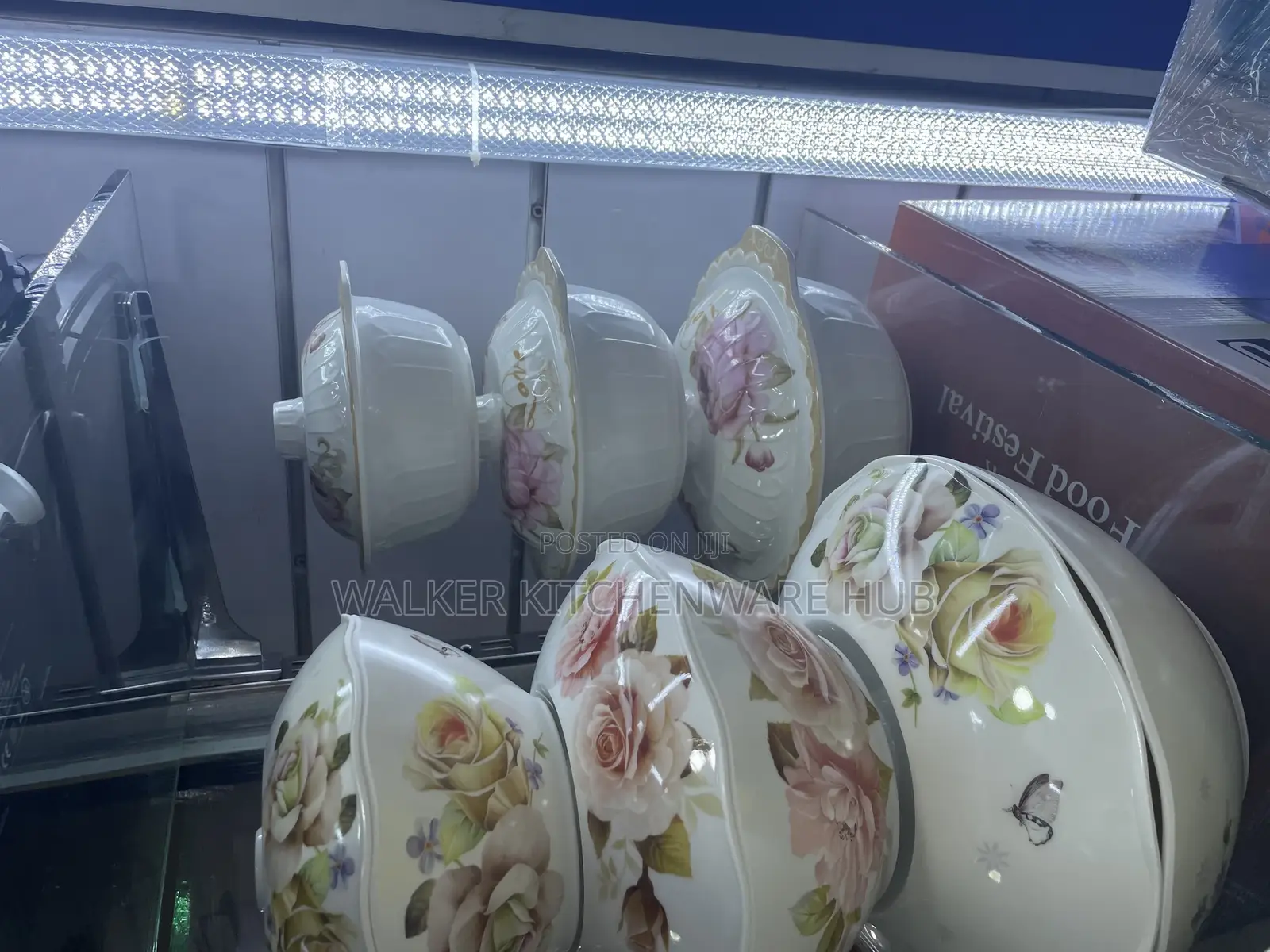 3pcs Serving Melamine Bowls With Covers