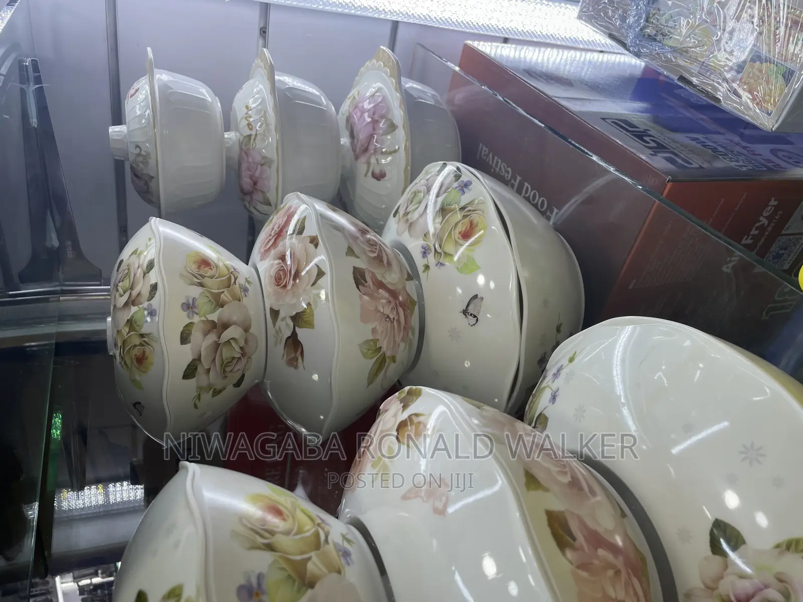 3pcs Serving Melamine Bowls With Covers