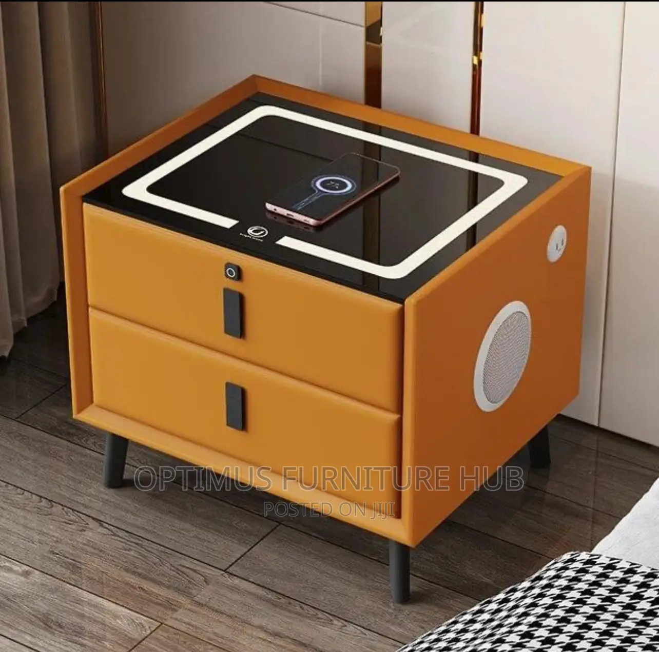 Bedside Drawer With Wireless  Charging