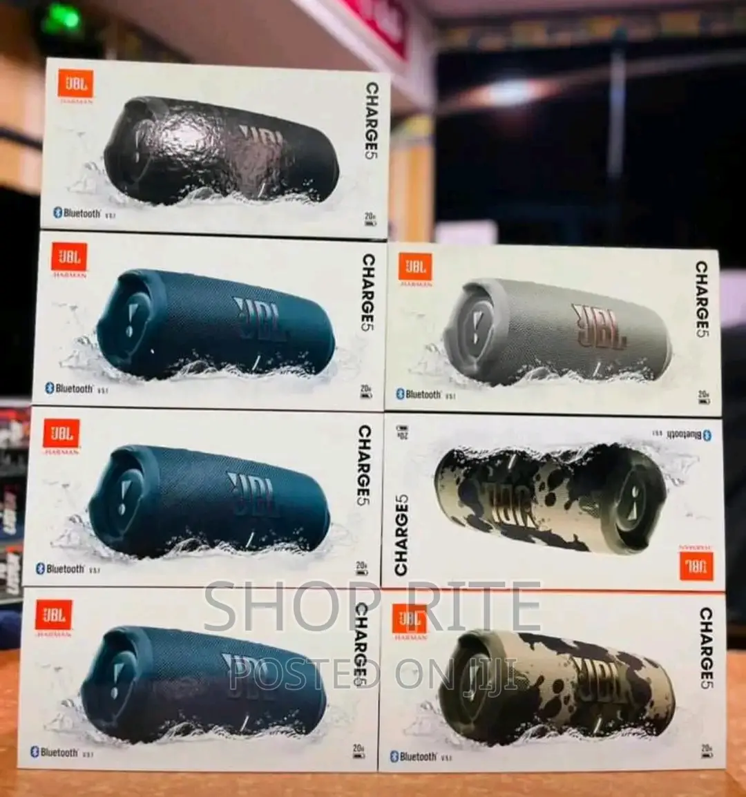 JBL Bluetooth Speakers Charge 5 With Warranty.