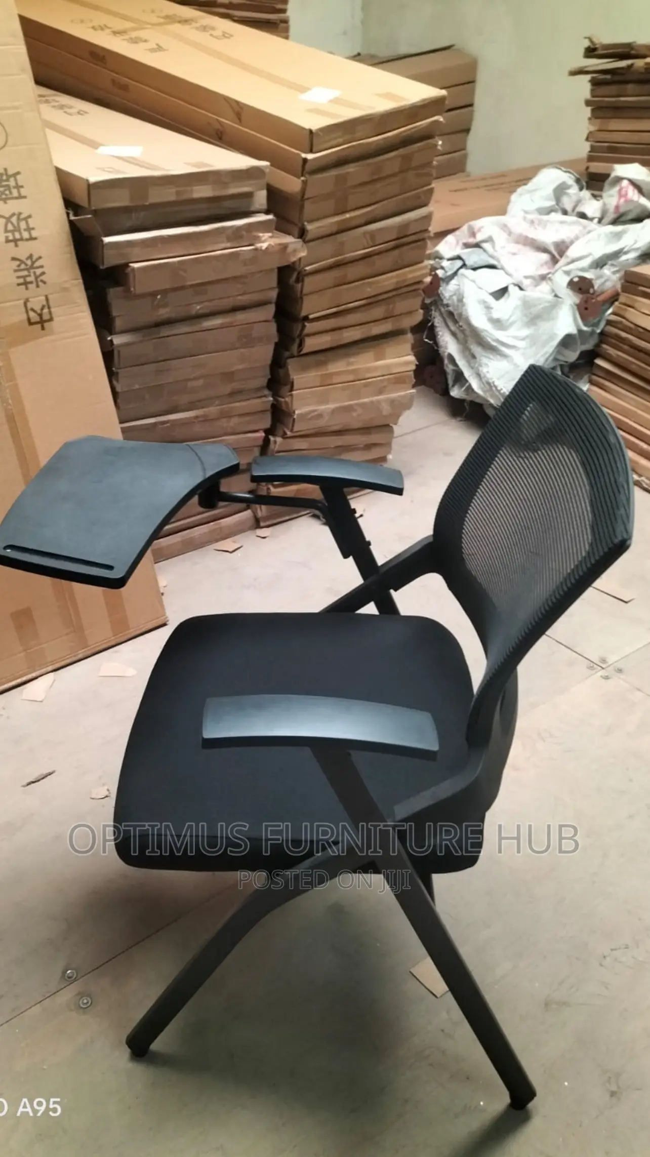 Office Chair With a Writing Pad