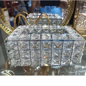 Crystal Tissue Napkin Holder.