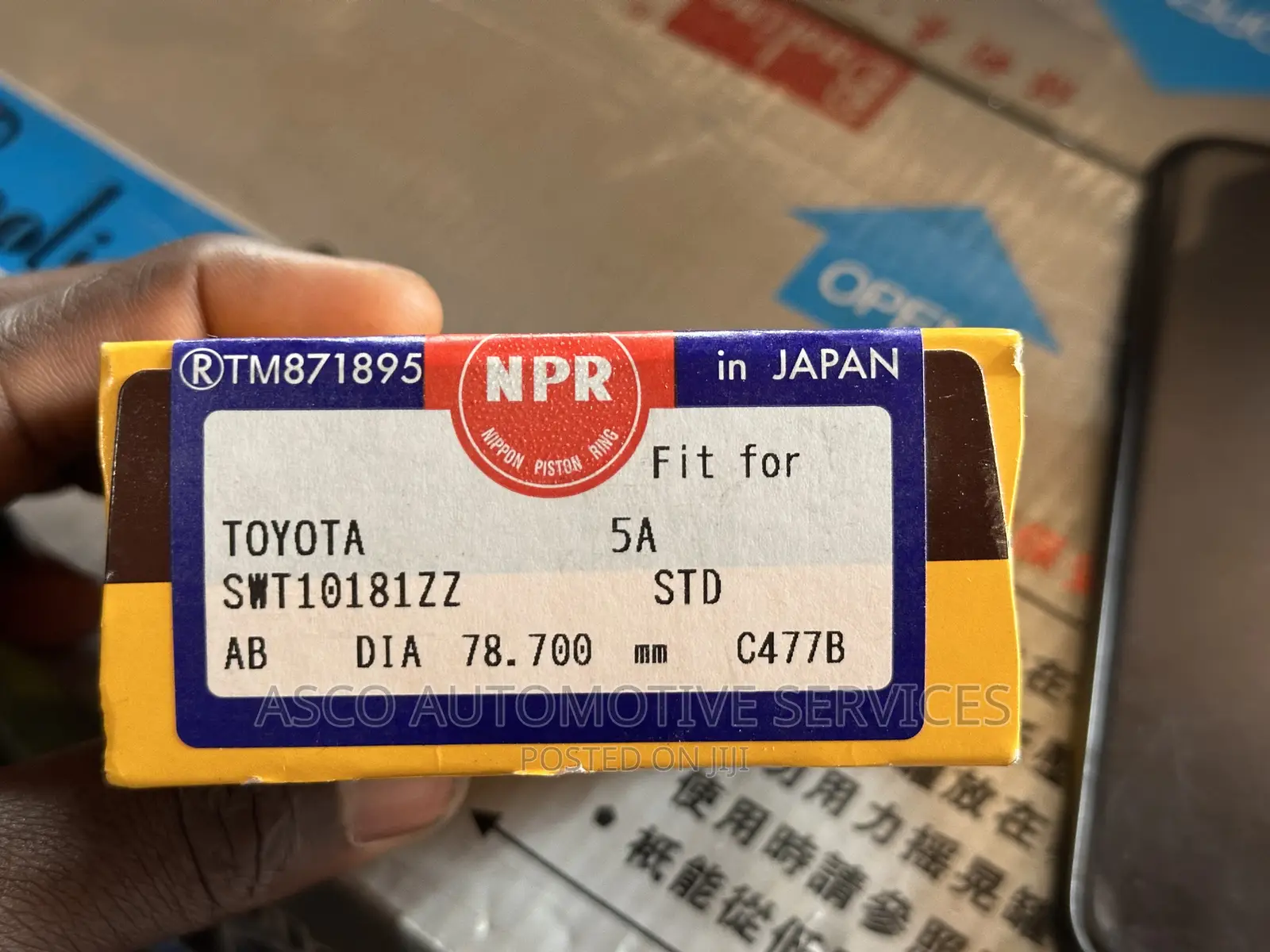 Piston Rings For Premio. 5A Engine Size STD. Genuine NPR