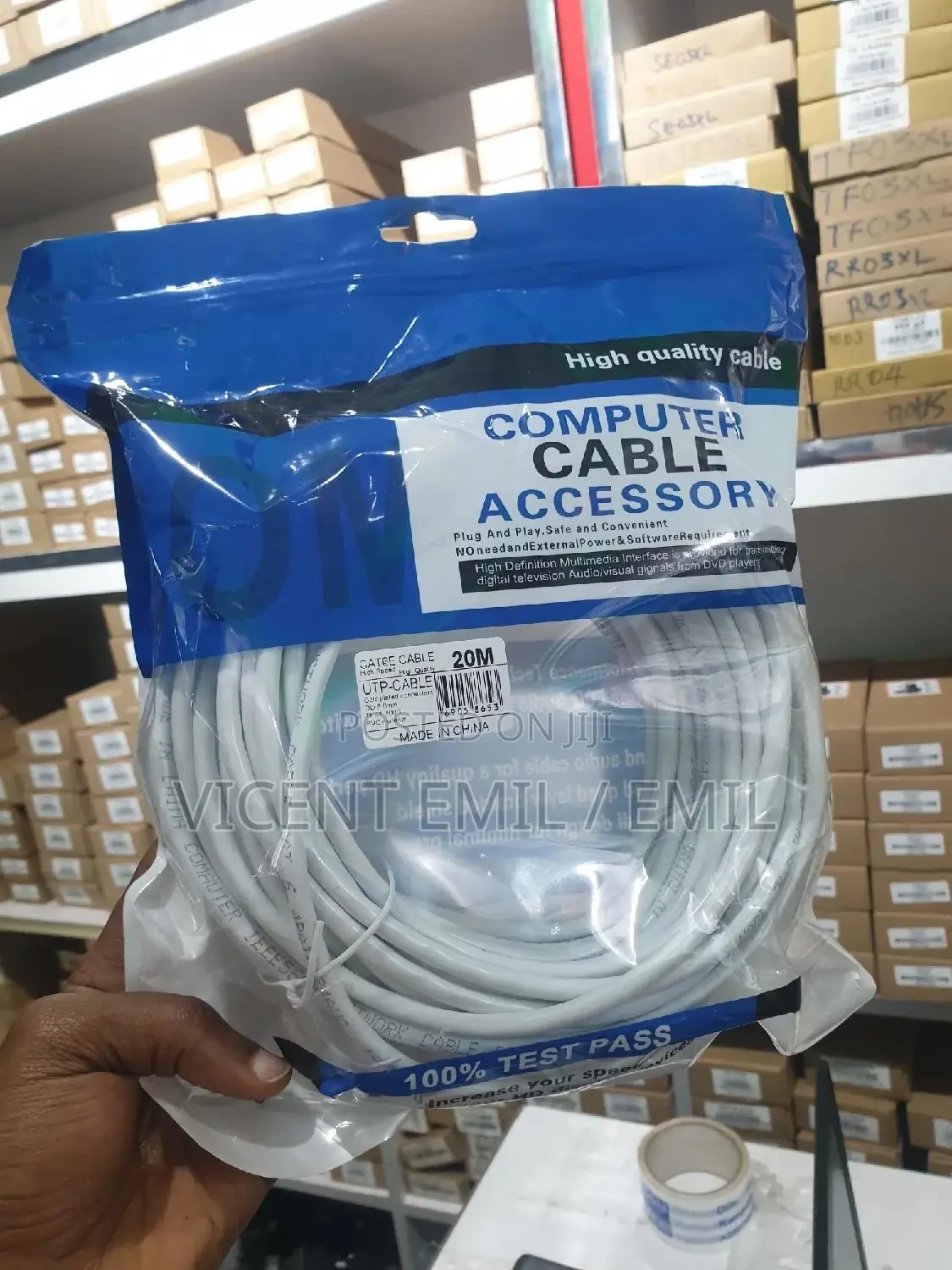 Ethernet Cable Cat6 20 Meters High Quality Cable 100%