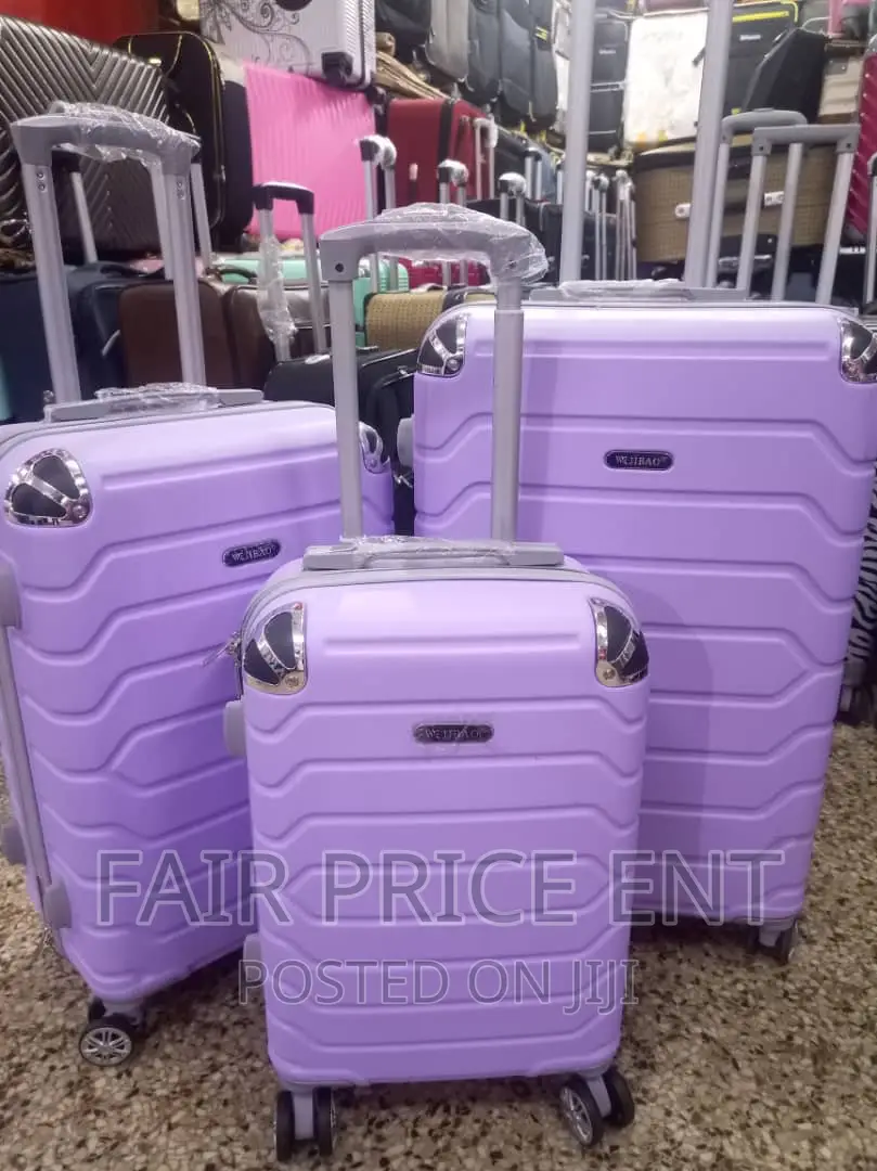 Vip Classy Plastic Suitcases.Full Set.( Purple)
