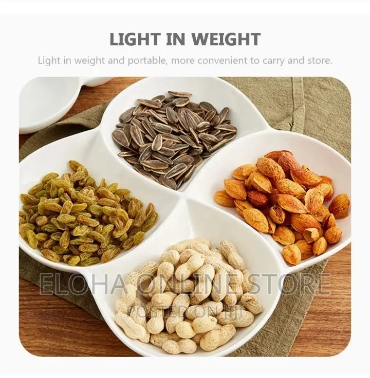 Serving Tray Divided Into Compartments