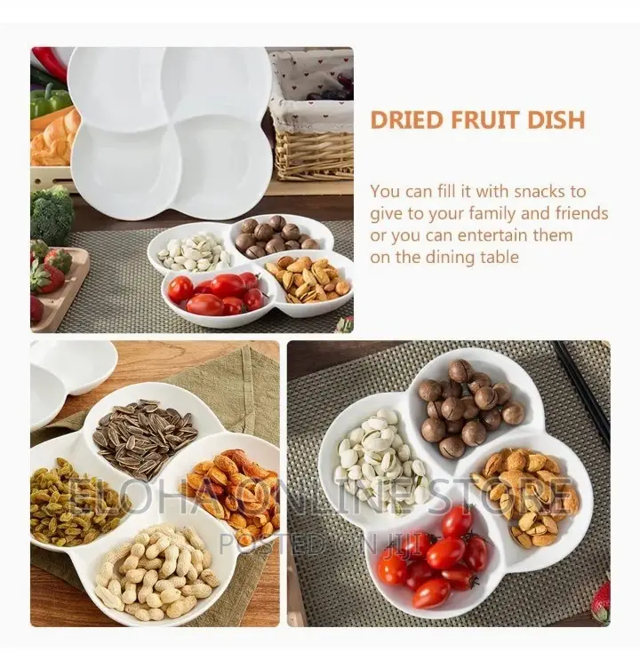 Serving Tray Divided Into Compartments
