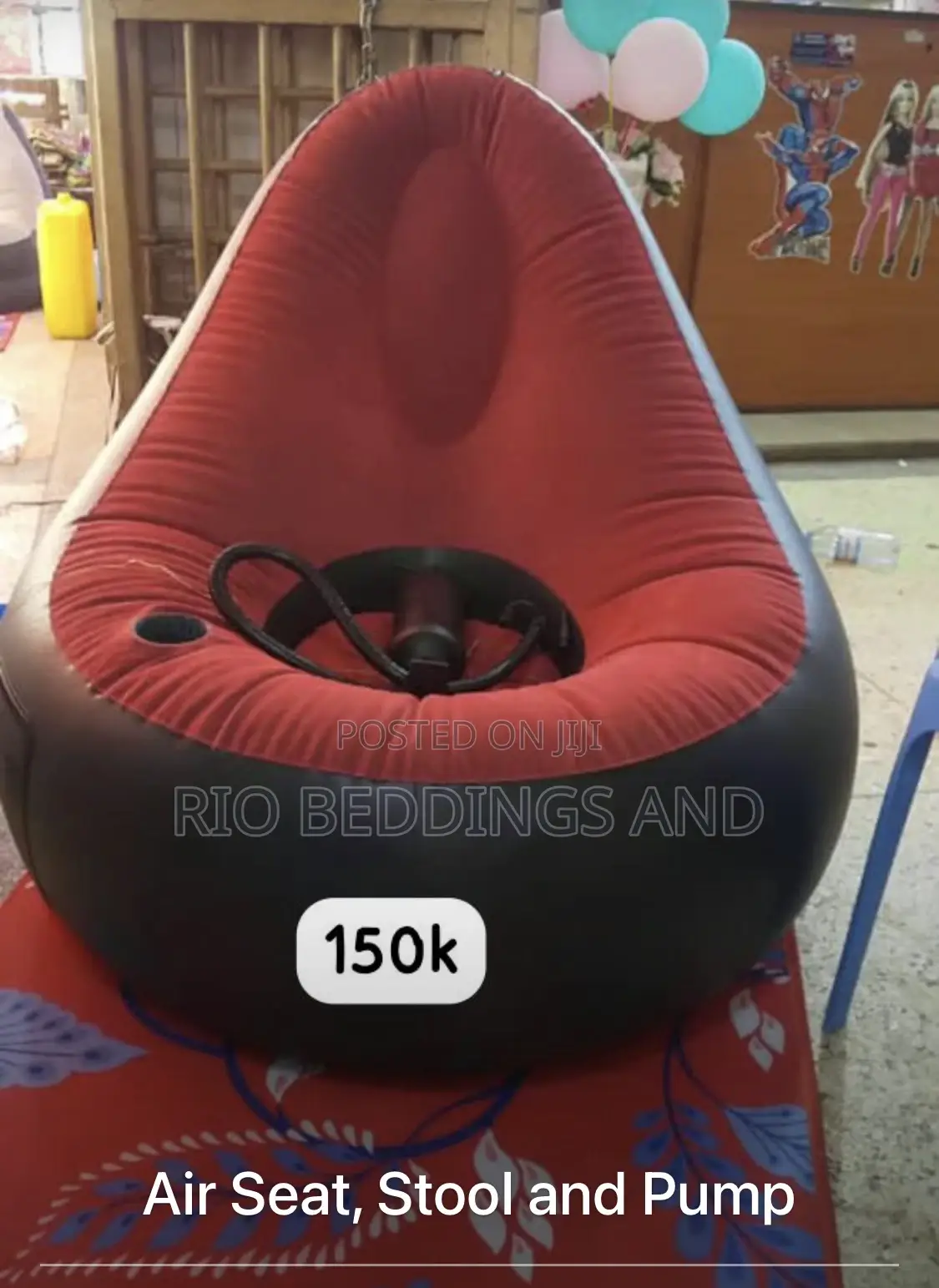 Air Sofa Chair With Stool and Pump