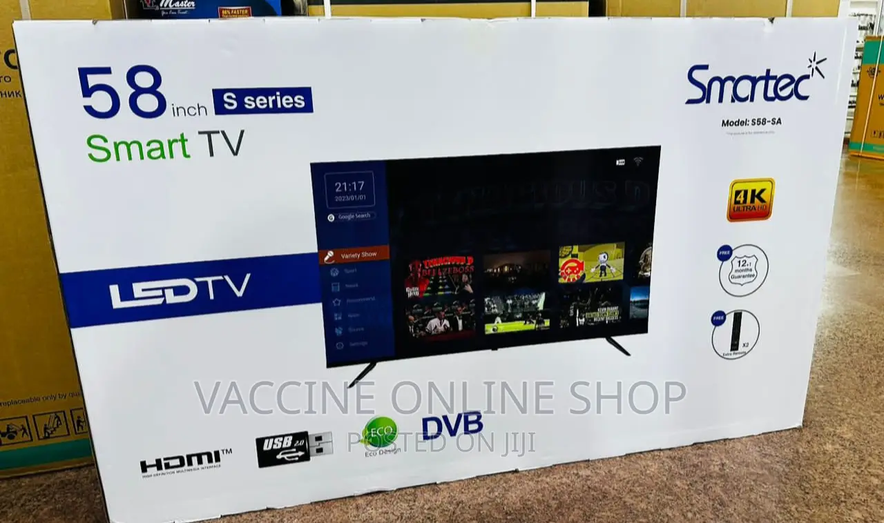 Smartec 58inch Smart Tv /Smartec 58 Smart Android Tv