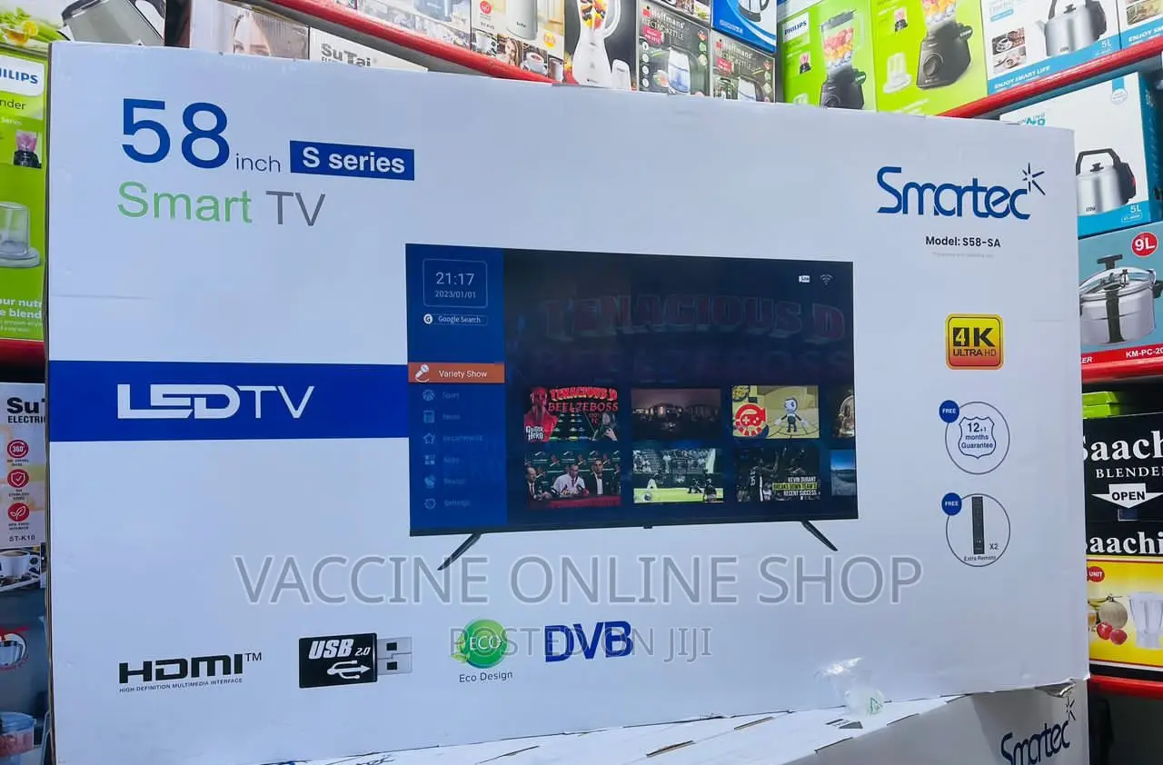 Smartec 58inch Smart Tv /Smartec 58 Smart Android Tv