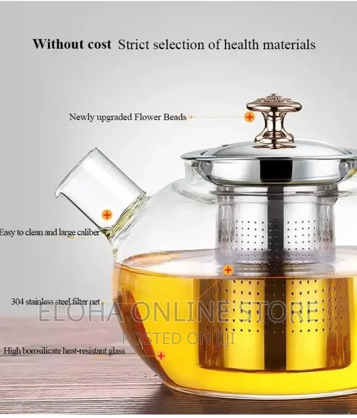 Clear Glass Tea Pot With Infuser