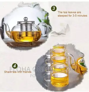 Clear Glass Tea Pot With Infuser