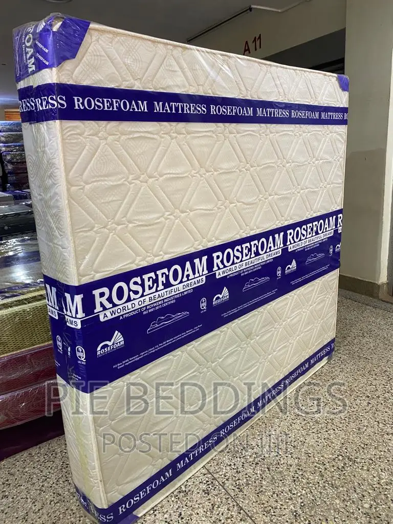 6x6 Cream High Density Mattress With 8 Inches
