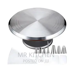 Metallic Cake Turn Table