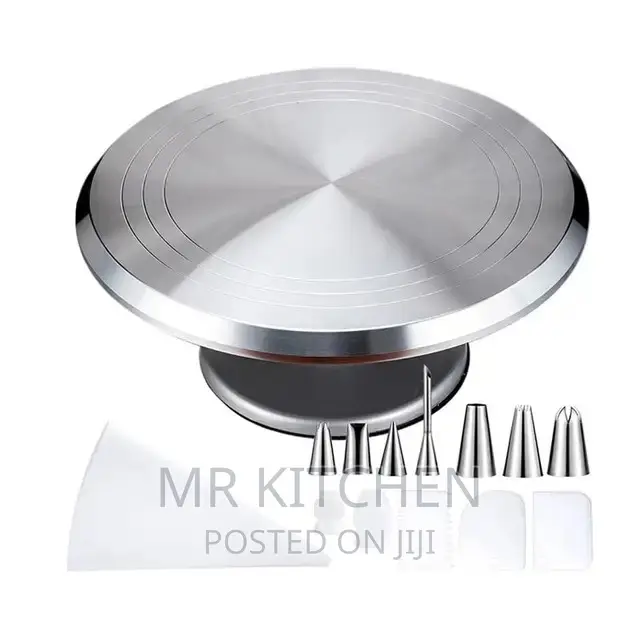 Metallic Cake Turn Table