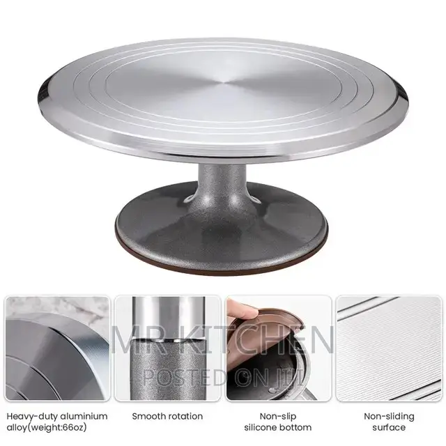 Metallic Cake Turn Table