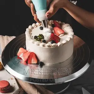 Metallic Cake Turn Table