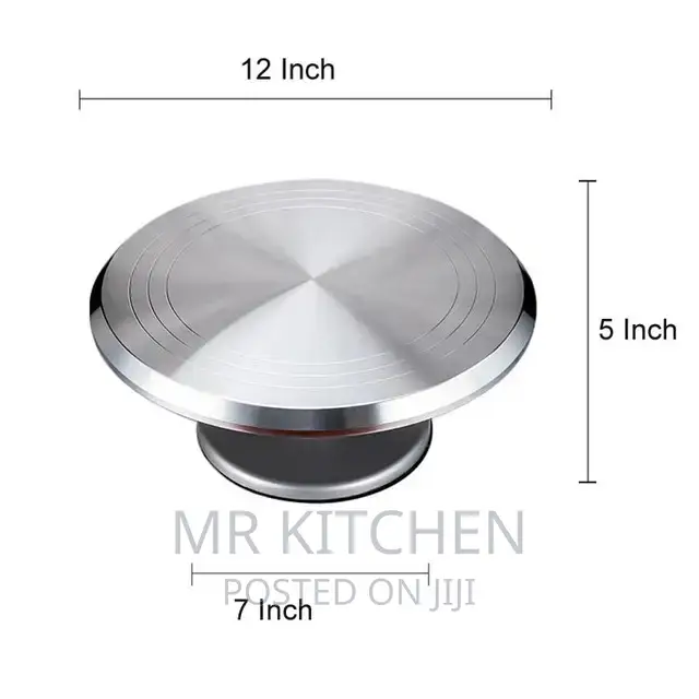 Metallic Cake Turn Table
