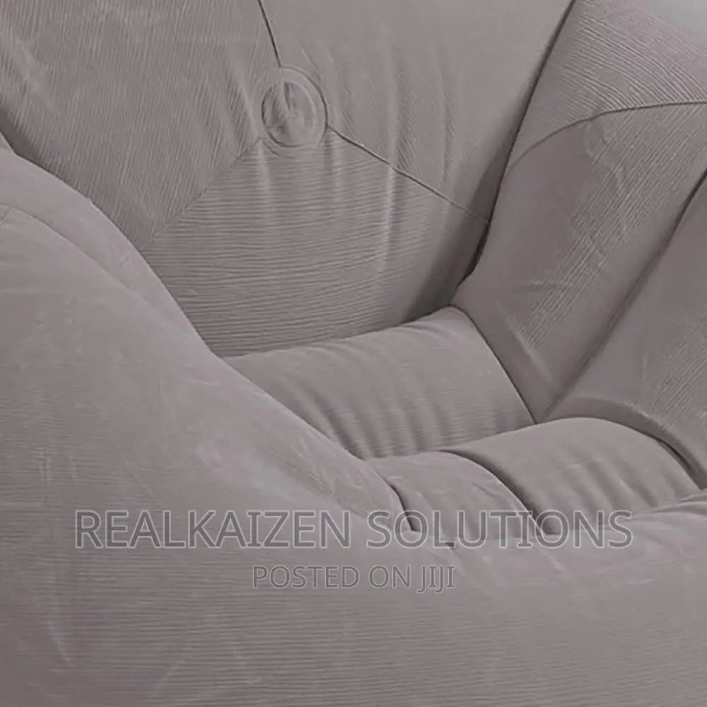 Intex Inflatable Contoured Gray Beanless Bag Lounge Chair