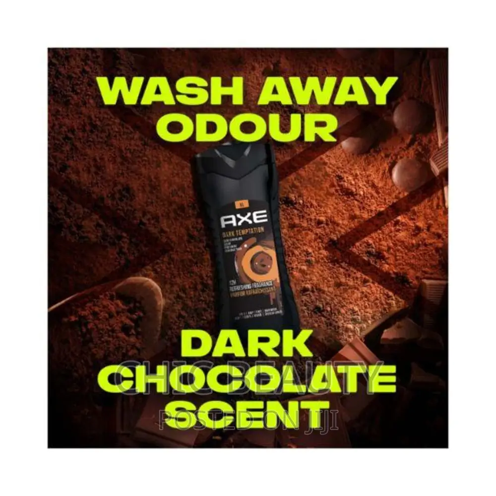 Axe Dark Temptation 3in1 Body Face Hair Wash for Men 400ml