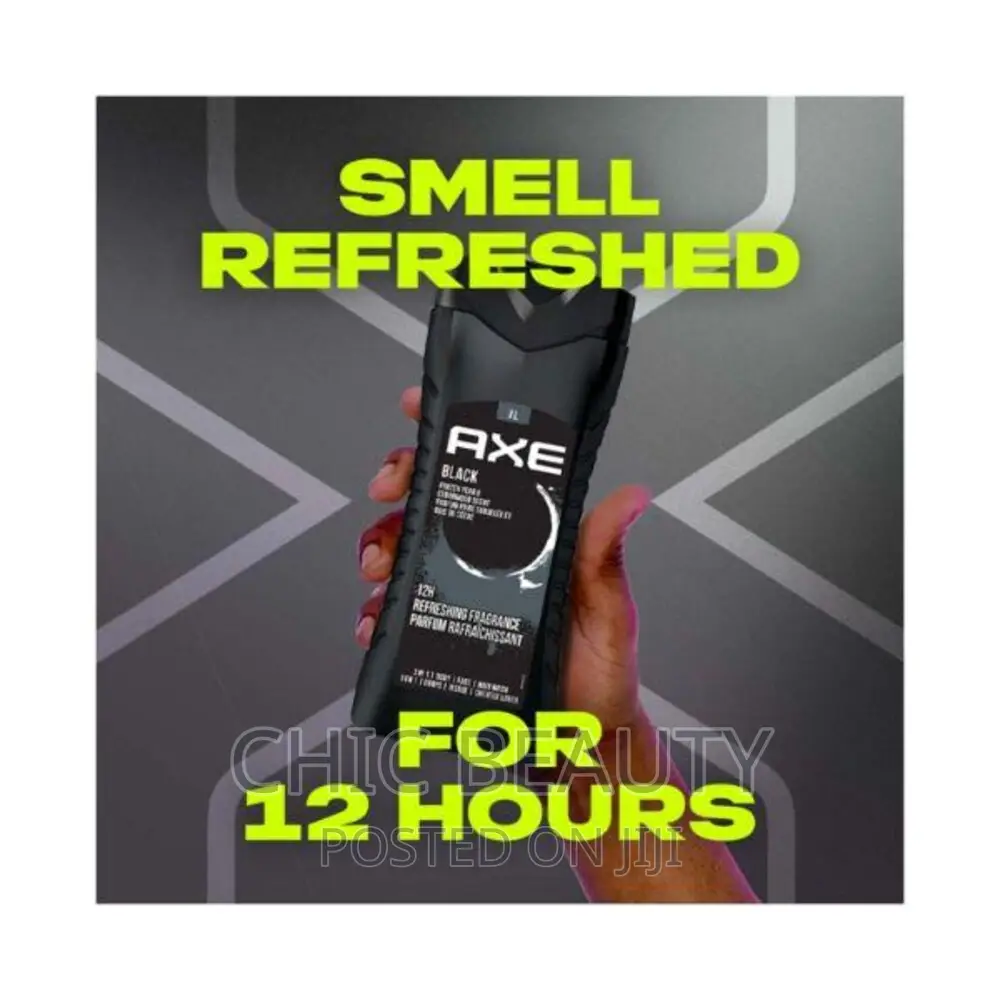 Axe Black 3 in 1 Body Face Hair Wash for Men 400ml
