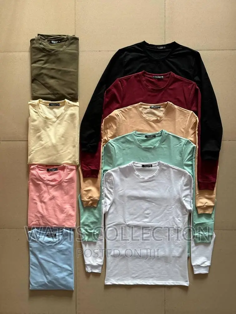 Plain T Shirts Long Sleeved and Short Sleeved