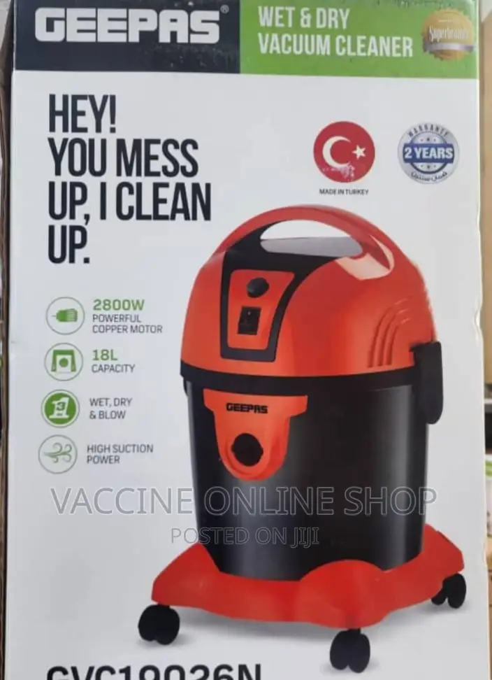 Geepas Vacuum Cleaner Wet and Dry 18l/ Vacuum Cleaner 18L