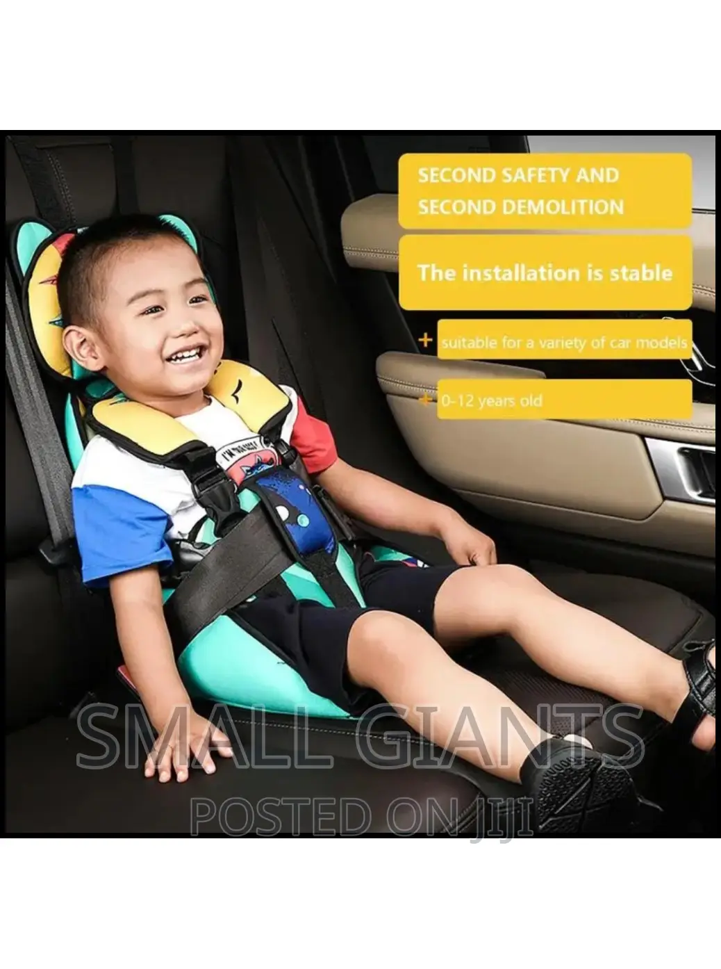 Universal Adjustable Child Safety Car Seat (6M To 12 Yrs)