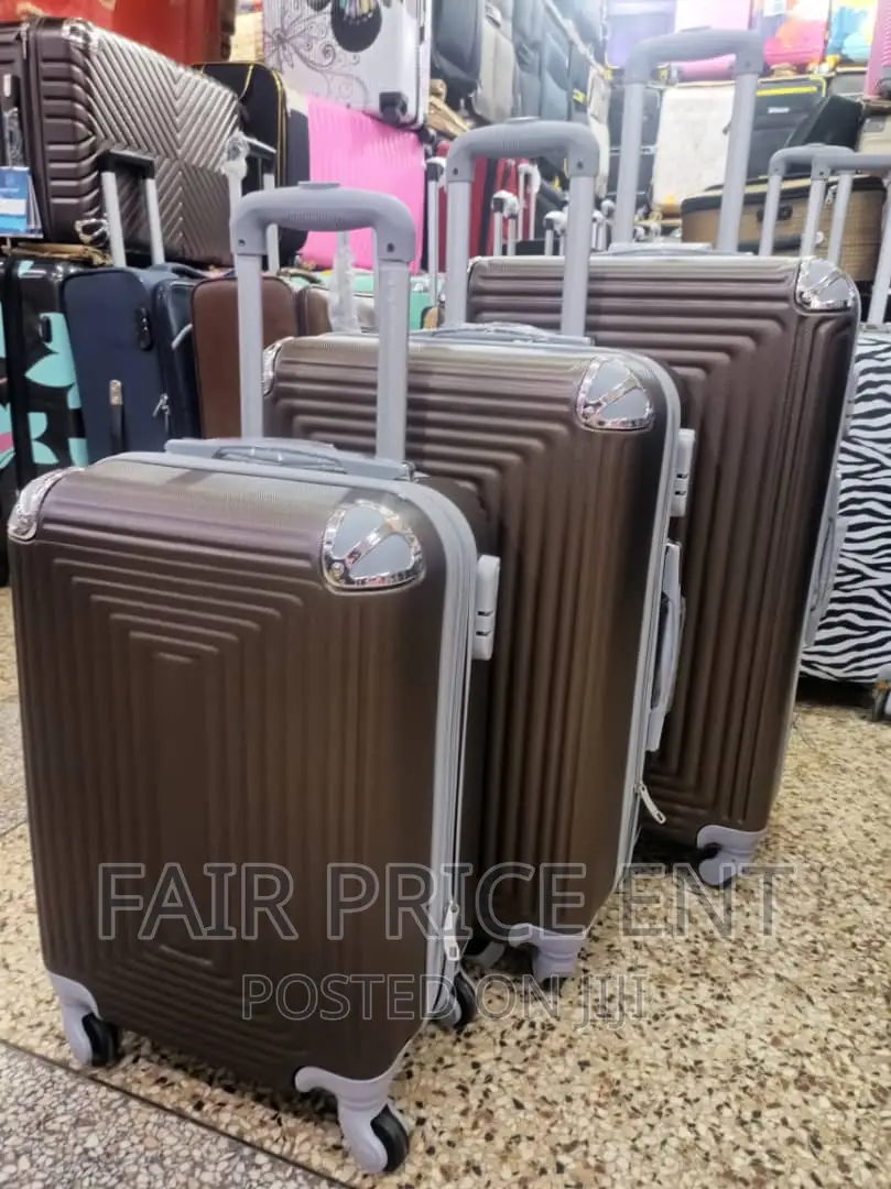 Original Plastic Suitcase.Full Set.( Brown)