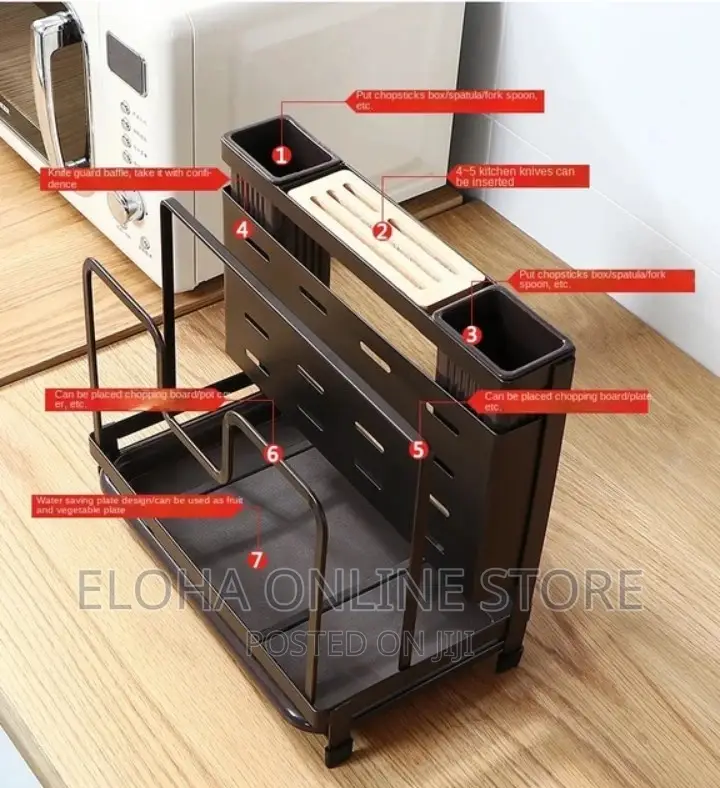 Multifunctional Table Placement Kitchen Storage Rack