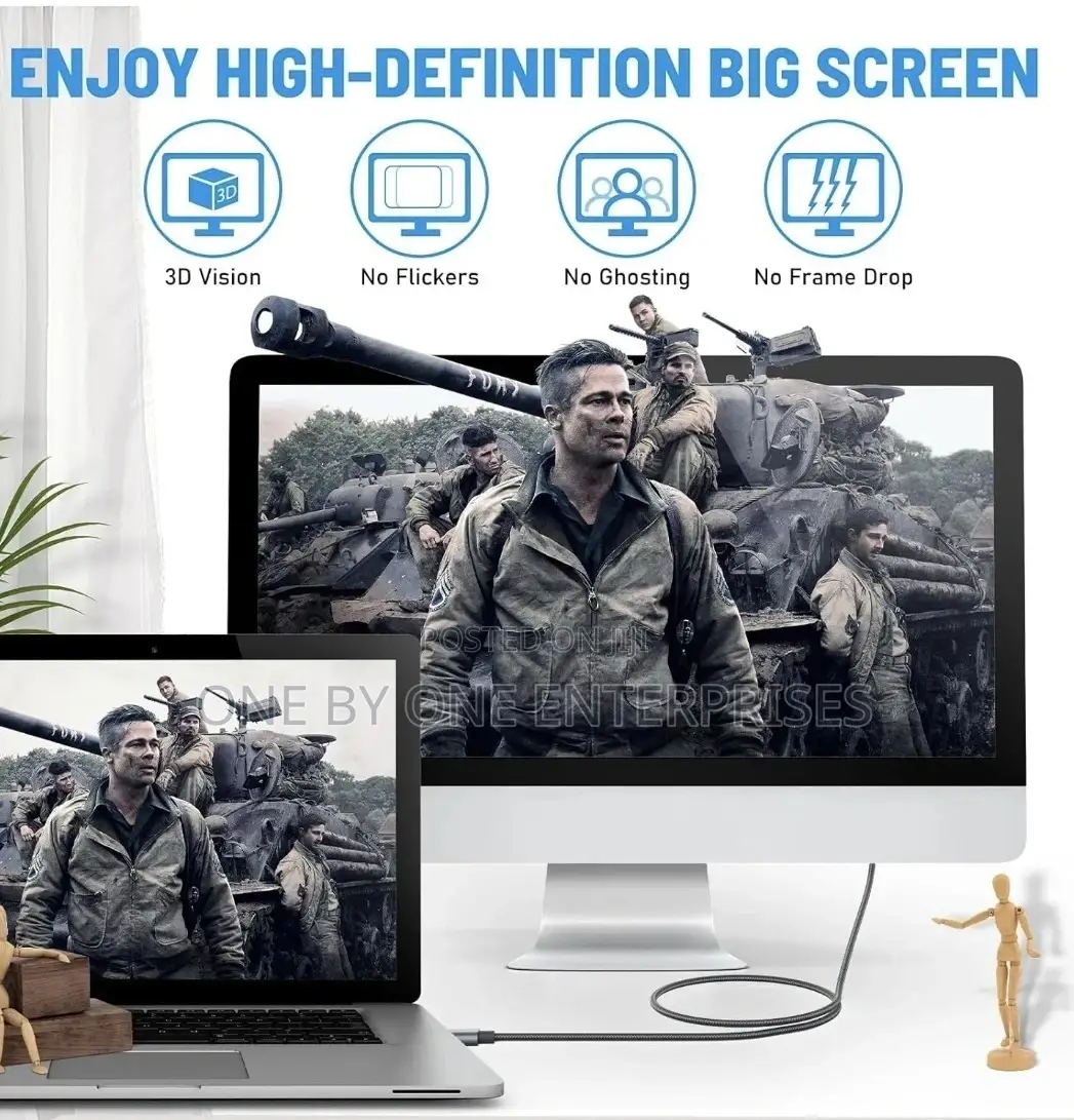 3.1 USB Type C to Hdmi Cable Phone to TV Converter