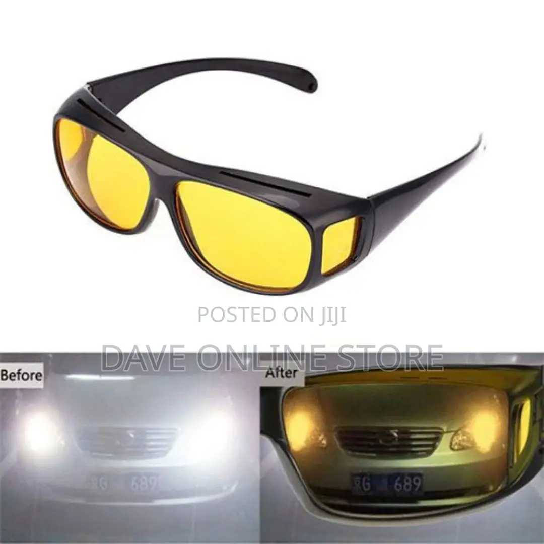 Night Hd Vision Clear Glass for Driving-Yellow