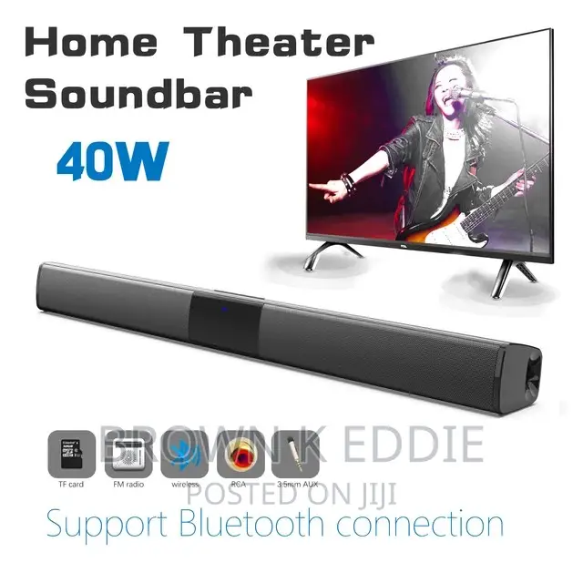 TV Speaker Bluetooth Soundbar Subwoofer Bass Stereo