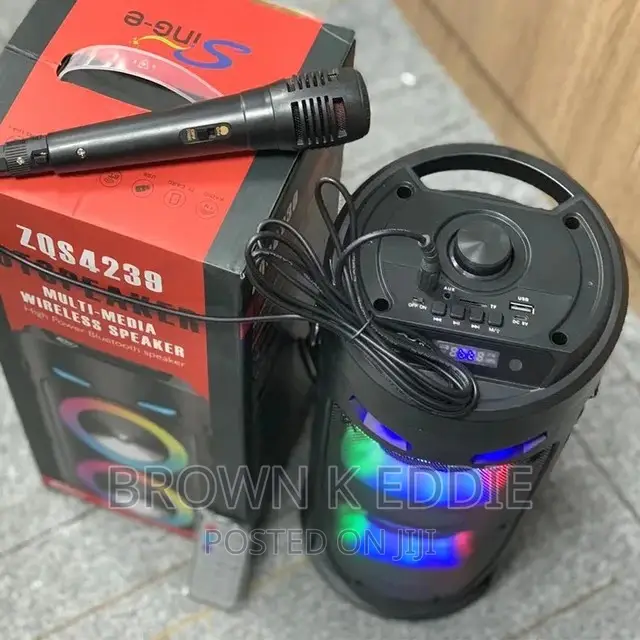 60W High-Power Outdoor Mobile Portable Bass Speaker