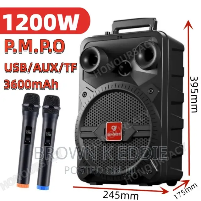 1200W P.M.P.O Bluetooth Speaker