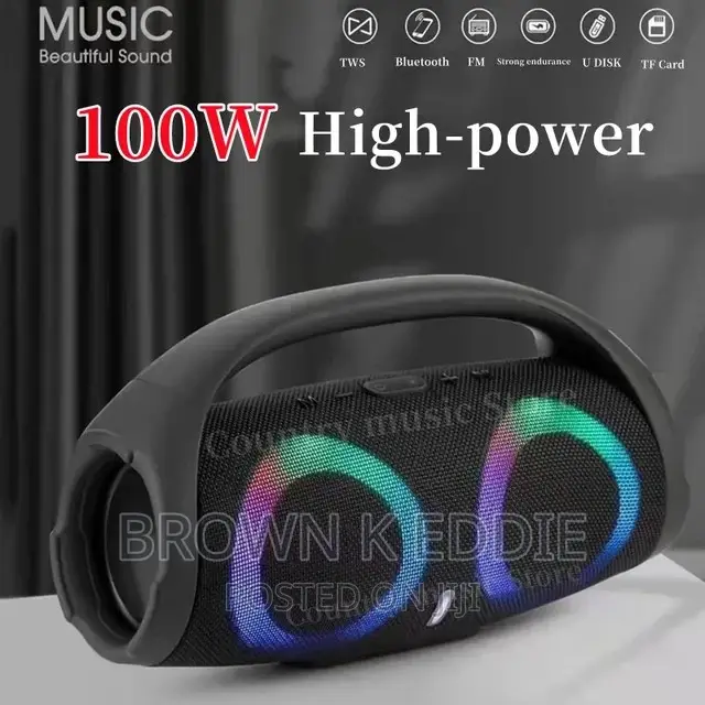 Portable Waterproof 100W High Power Bluetooth Speaker
