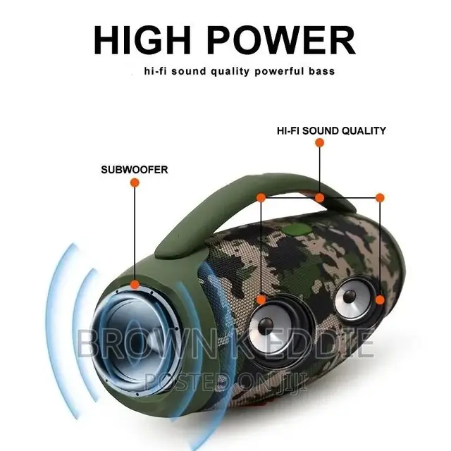 Portable Waterproof 100W High Power Bluetooth Speaker RGB