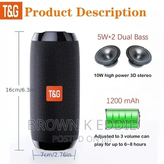 Wireless Bluetooth 5.3 Speaker Waterproof