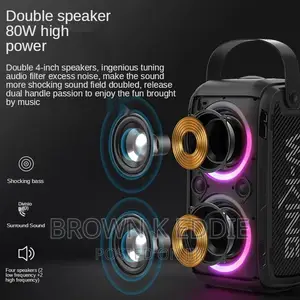 W-King 200W Power TWS Caixa Somt9 Bluetooth Speaker Portabl