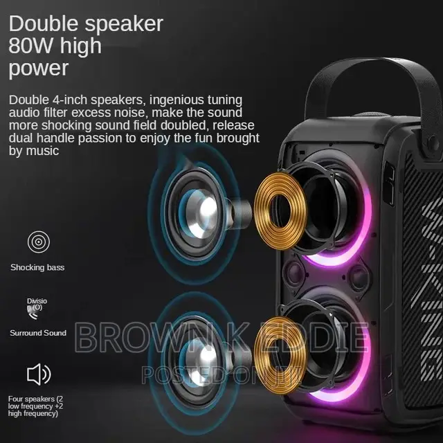 W-King 200W Power TWS Caixa Somt9 Bluetooth Speaker Portabl