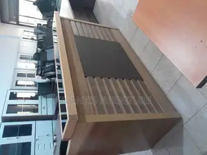 Reception Table With Top Glass and Drower. (180cm)