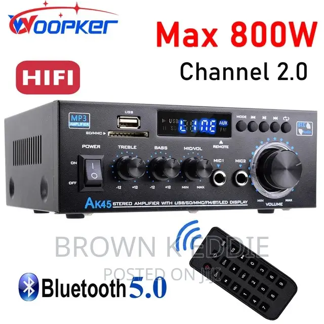 Woopker AK45 Hifi Digital Amplifier Max Power 90wx2 Channel