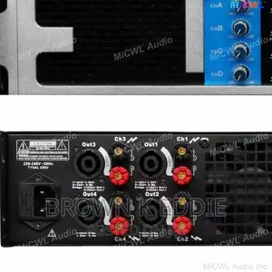 CA6400 4 Channel 6000 Digital Big Power Amplifier Peak
