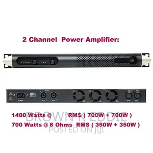 Professional Class D 1400w Digital Power Amplifier Dual Ch
