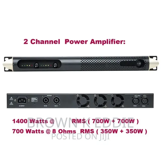 Professional Class D 1400w Digital Power Amplifier Dual Ch