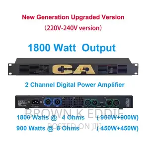 Professional Class D 1400w Digital Power Amplifier Dual Ch
