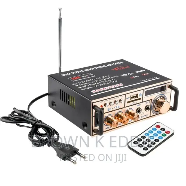 12V 220V 2ch LCD Display Digital Amplifier