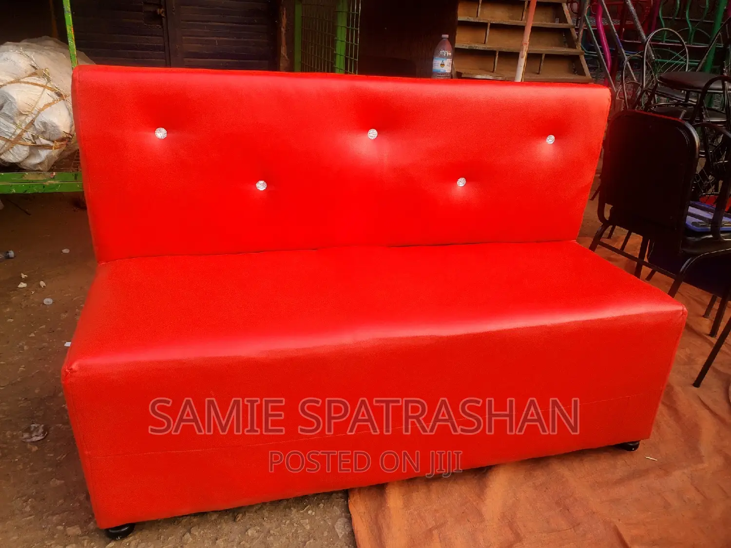 Sofa Waiting Chair Red