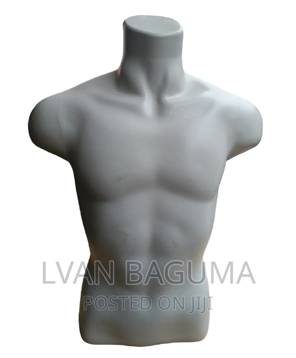 Men T-Shirt Dummy Half Top With a Back - Plastic