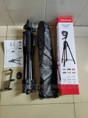 Phone Camera Tripod With A Remote Button